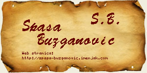 Spasa Buzganović vizit kartica